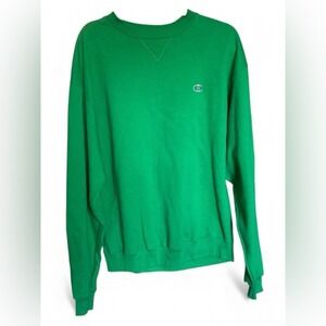Champion Authentic Green Crewneck Sweatshirt Men's‎ Size Large
